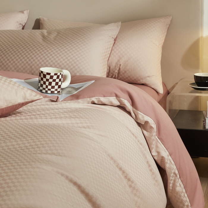 91家纺网 家纺一手货源 找家纺 涵宸家纺 2024新款全棉提花四件套-菲比 菲比-莎豆其