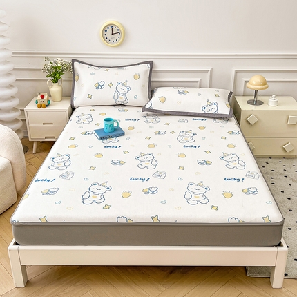 91家纺网 家纺一手货源 找家纺 （总）大元 2025新款数码印花冰藤席系列 -冰藤床笠