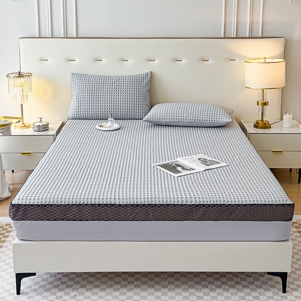 91家纺网 家纺一手货源 找家纺 （总）邦妮家纺 2024新款A类凉感丝床笠凉席床垫30公分内可用