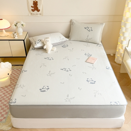 91家纺网 家纺一手货源 找家纺 （总）慕尚家纺 2025新款卡通凉豆豆凉感冰丝席凉席