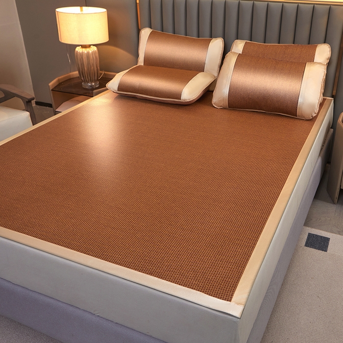 91家纺网 家纺一手货源 找家纺 青雅席业 2025新款直角藤席 步步高