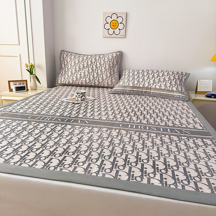 91家纺网 家纺一手货源 找家纺 大元 2025新款数码印花冰藤席系列 -冰藤条席 DIO