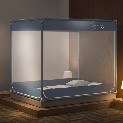 91家纺网 家纺一手货源 找家纺 （总）飞轮海 2024新款床笠款中开门坐床蚊帐Z73/Z36/Z68