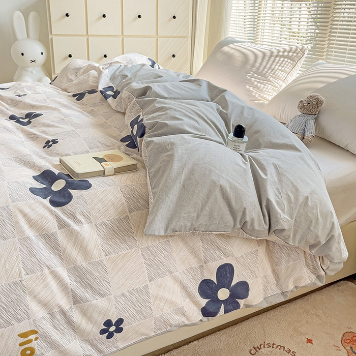 91家纺网 家纺一手货源 找家纺 大柏树 2025新款全棉13376印花四件套系列（可定制）-单被套 熹微