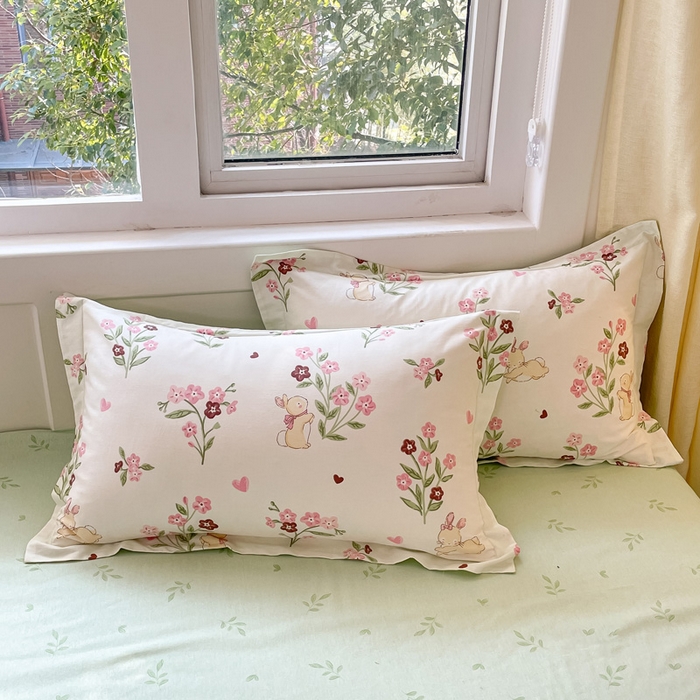 91家纺网 家纺一手货源 找家纺 涵宸家纺 2024新款全棉小清新印花单品套件--单被套 甜糖奶咖