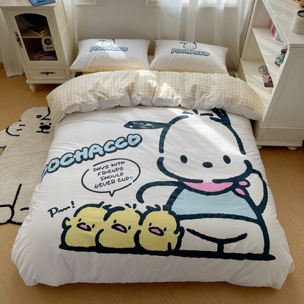 91家纺网 家纺一手货源 找家纺 （总）星座 2025大版全棉三丽鸥四件套