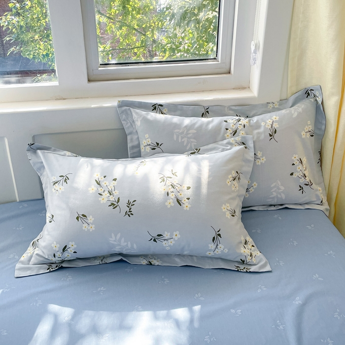 91家纺网 家纺一手货源 找家纺 涵宸家纺 2024新款全棉小清新印花单品套件--单被套 那年花开