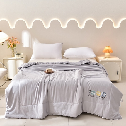 91家纺网 家纺一手货源 找家纺 （总）易展家居 2025新款薄荷空调夏凉被礼品被