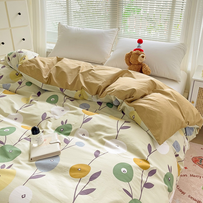 91家纺网 家纺一手货源 找家纺 大柏树 2025新款全棉13376印花四件套系列（可定制）-单被套 娜然