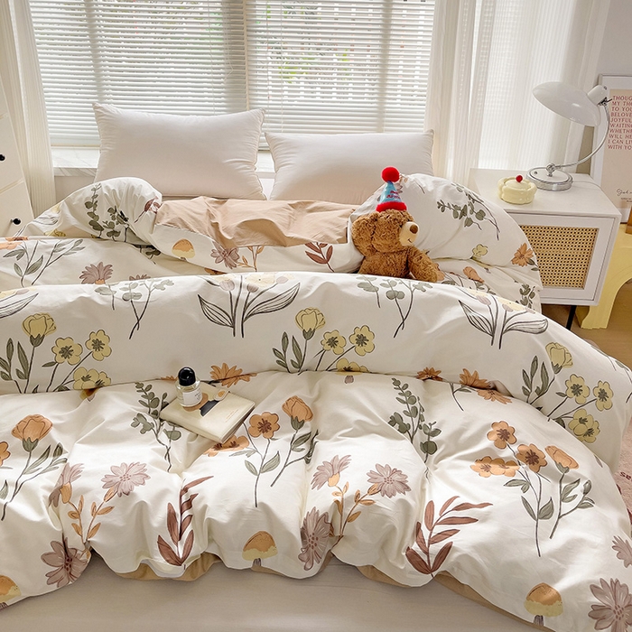 91家纺网 家纺一手货源 找家纺 大柏树 2025新款全棉13376印花四件套系列（可定制）-单被套 南薇