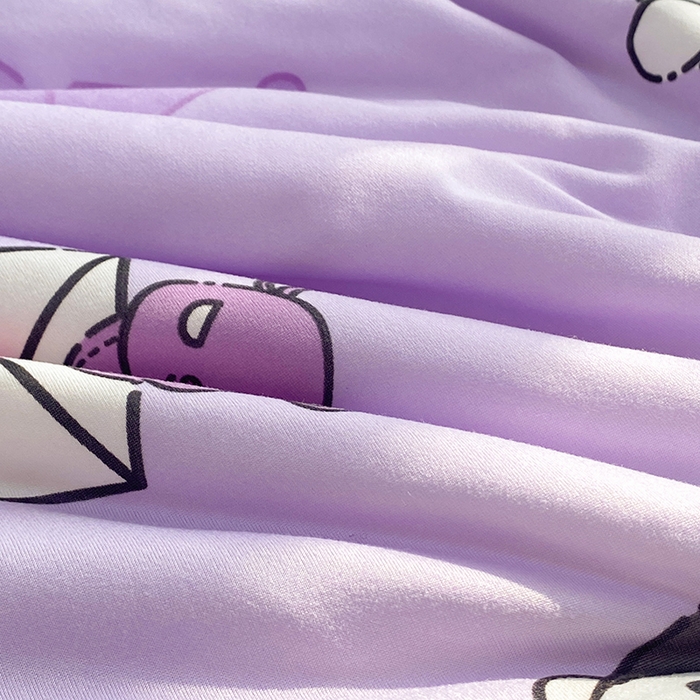 91家纺网 家纺一手货源 找家纺 DS-2025新款儿童卡通三丽鸥正版授权A类针织棉夏被系列 樱桃库洛米