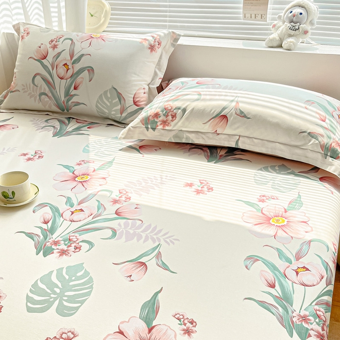 91家纺网 家纺一手货源 找家纺 涵宸家纺 2024新款全棉小清新印花单品套件--单枕套 枕套-长歌行