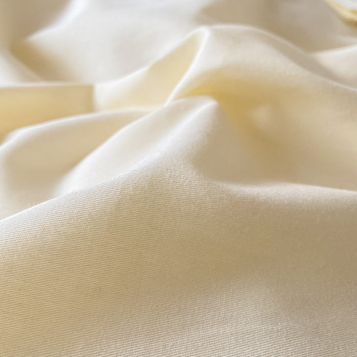 91家纺网 家纺一手货源 找家纺 芊寻家居 2024新款13372全棉纯色四件套无印良品风简约套件 奶白-浅蓝