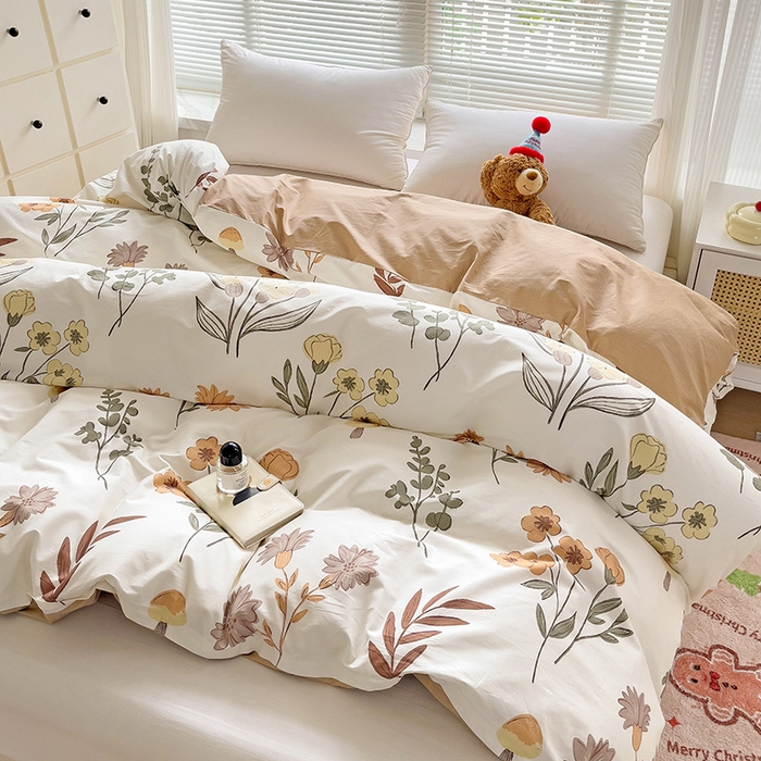 91家纺网 家纺一手货源 找家纺 大柏树 2025新款全棉13376印花四件套系列（可定制）-单被套 南薇