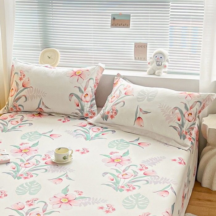 91家纺网 家纺一手货源 找家纺 涵宸家纺 2024新款全棉小清新印花单品套件--单枕套 枕套-长歌行