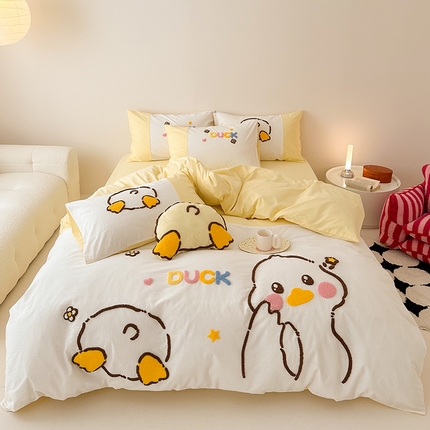 91家纺网 家纺一手货源 找家纺 （总）懒猫家纺 24新款40支全棉水洗棉毛巾绣四件套礼盒包装