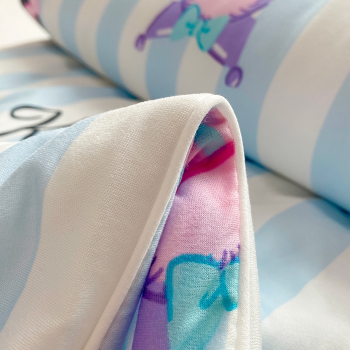 91家纺网 家纺一手货源 找家纺 DS-2025新款儿童卡通三丽鸥正版授权A类针织棉夏被系列 美妆库洛米