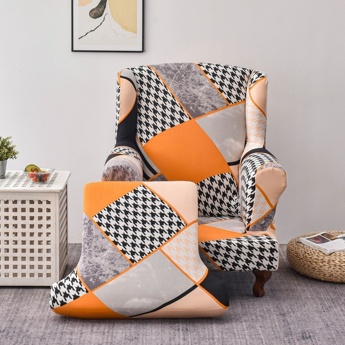 91家纺网 家纺一手货源 找家纺 兴妮雅家纺 2024新款老虎椅套 千鸟格