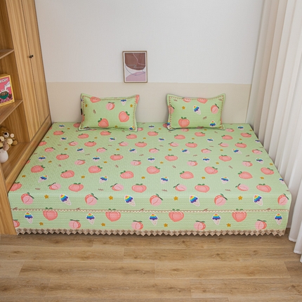 91家纺网 家纺一手货源 找家纺 手艺人沙发垫炕垫 2025新款带花纯棉榻榻米炕盖榻榻米炕垫 K615