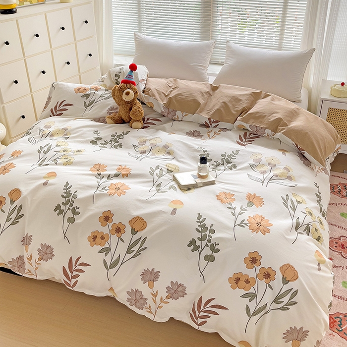 91家纺网 家纺一手货源 找家纺 大柏树 2025新款全棉13376印花四件套系列（可定制）-单被套 南薇