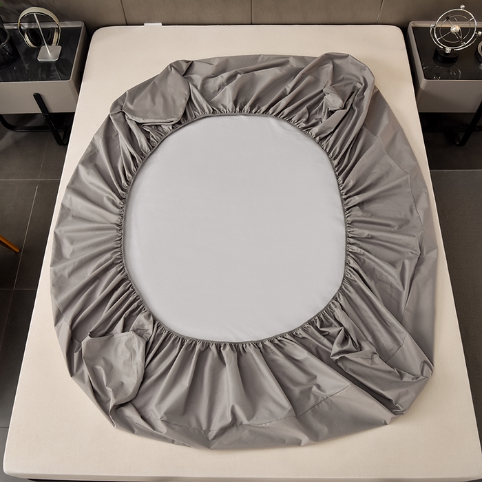 91家纺网 家纺一手货源 找家纺 （总）床笠人家 2025新款全棉纯色防水床笠防水隔尿透气-纯色防水床笠