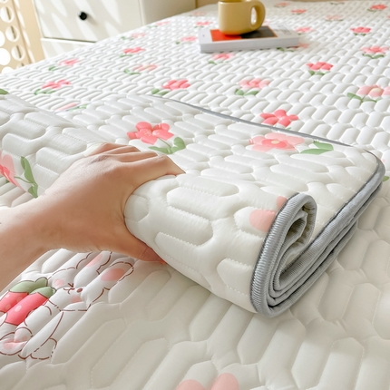 91家纺网 家纺一手货源 找家纺 （总）LIFE.丽芙 2024年0.4乳胶凉席加厚条席款三件套＋凉感丝夏被可组合四件套图片二