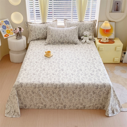 91家纺网 家纺一手货源 找家纺 （总）宝齐莱家纺 2024新款13372全棉印花四件套单品系列-床单