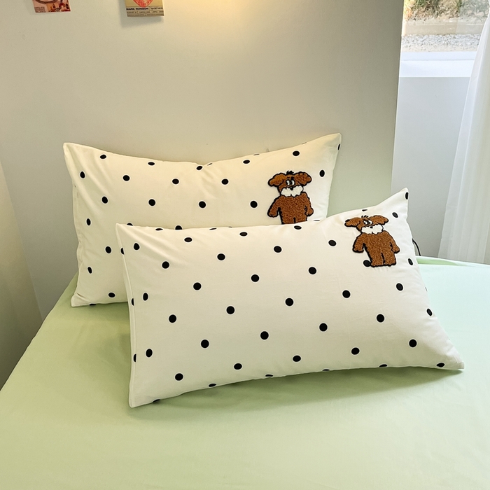 91家纺网 家纺一手货源 找家纺 呗旺鹿 2024新款小清新全棉四件套毛巾绣四件套纯棉四件套 胡先生