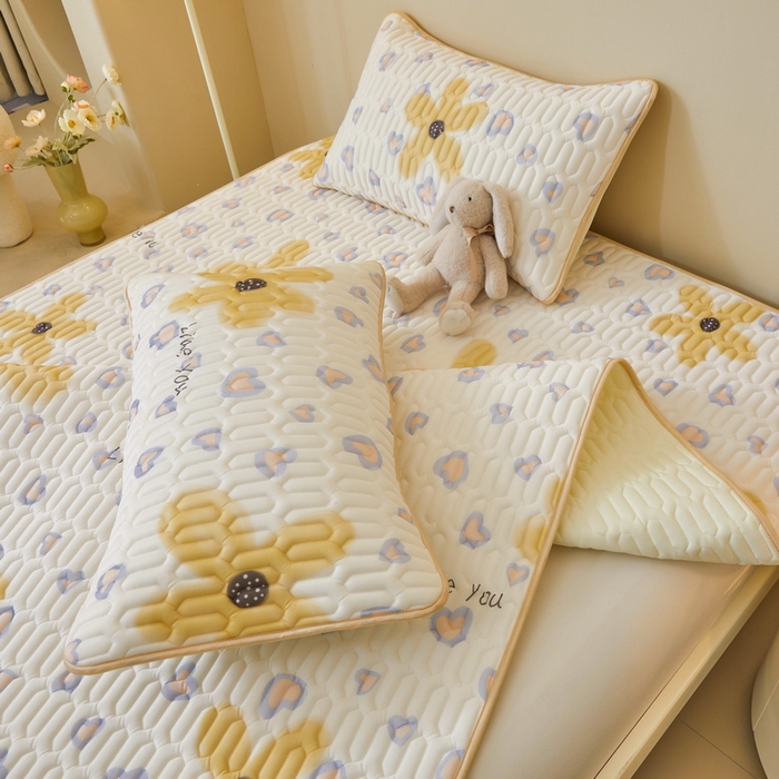 91家纺网 家纺一手货源 找家纺 LIFE.丽芙 2024新款凉感丝乳胶枕套印花款图片一 寐色