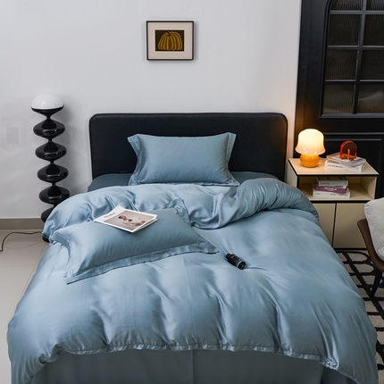 91家纺网 家纺一手货源 找家纺 （总）顾家家居  2025新款纯色兰精天丝四件套