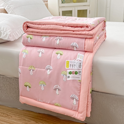 91家纺网 家纺一手货源 找家纺 （总）好欣怡 新款母婴级糯糯棉印花夏被被子被芯