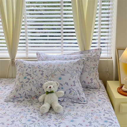 91家纺网 家纺一手货源 找家纺 （总）宝齐莱家纺 2024新款13372全棉印花系列单品枕套