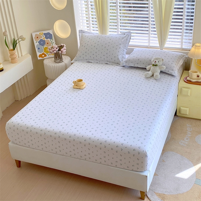 91家纺网 家纺一手货源 找家纺 宝齐莱家纺 2024新款13372全棉印花系列单品床笠 可欣