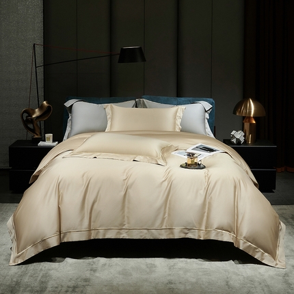 91家纺网 家纺一手货源 找家纺 （总）榻尚家居 2024新款亲肤舒适海岛棉贡缎长绒棉四件套礼盒