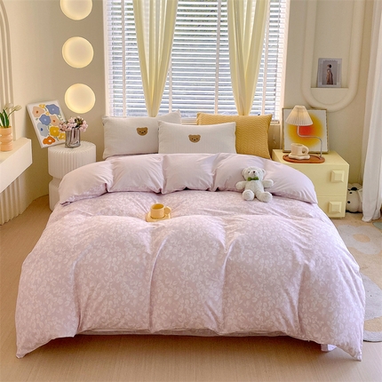 91家纺网 家纺一手货源 找家纺 （总）宝齐莱家纺 2024新款13372全棉印花系列单品被套