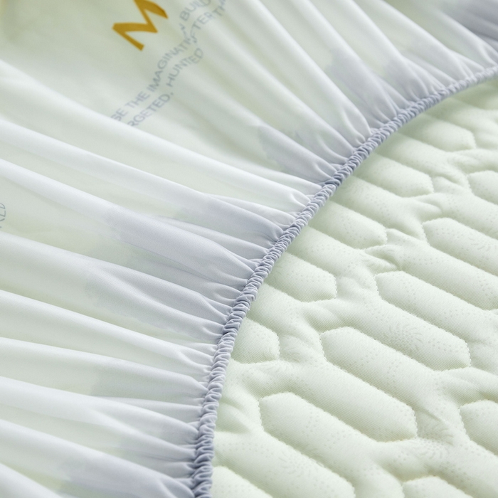 91家纺网 家纺一手货源 找家纺 LIFE.丽芙 2024年新品0.4乳胶凉席加厚床笠款三件套+凉感丝夏被可组合四件套-图片一 月半星辰