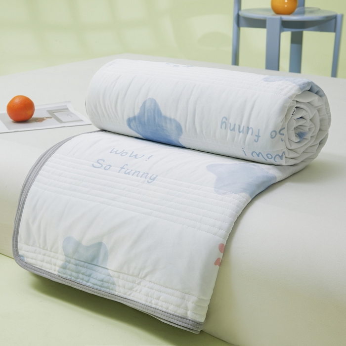 91家纺网 家纺一手货源 找家纺 LIFE.丽芙 2024年新品韩式风凉感丝夏被-跑量 帕恰狗