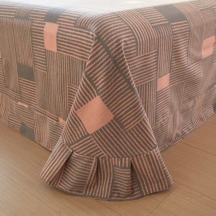 91家纺网 家纺一手货源 找家纺 金纱玉纺家纺 2024新款加厚AB版四件套奥莱-灰