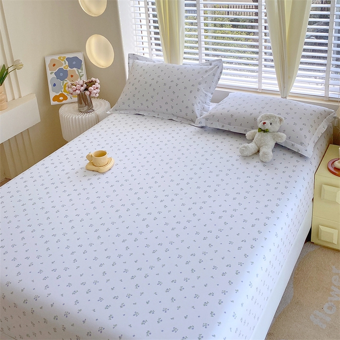 91家纺网 家纺一手货源 找家纺 宝齐莱家纺 2024新款13372全棉印花系列单品床笠 可欣