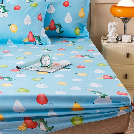 91家纺网 家纺一手货源 找家纺 （总）莉雅居 2025新款洛卡棉印花床笠