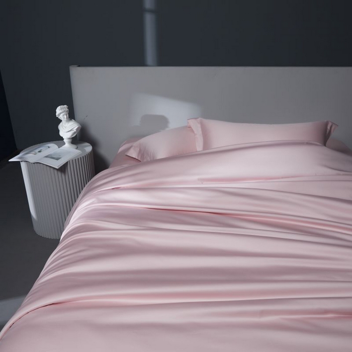 91家纺网 家纺一手货源 找家纺 2024新款定织新布种S120长绒棉四件套-黛西 粉