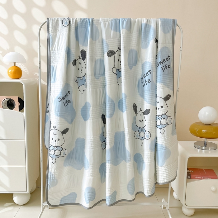 91家纺网 家纺一手货源 找家纺 LIFE.丽芙 2024年0.4乳胶凉席加厚条席款三件套＋凉感丝夏被可组合四件套图片二 皮皮狗