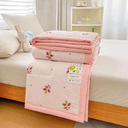 91家纺网 家纺一手货源 找家纺 （总）好欣怡 2024新款云朵泡泡棉夏被直播热款