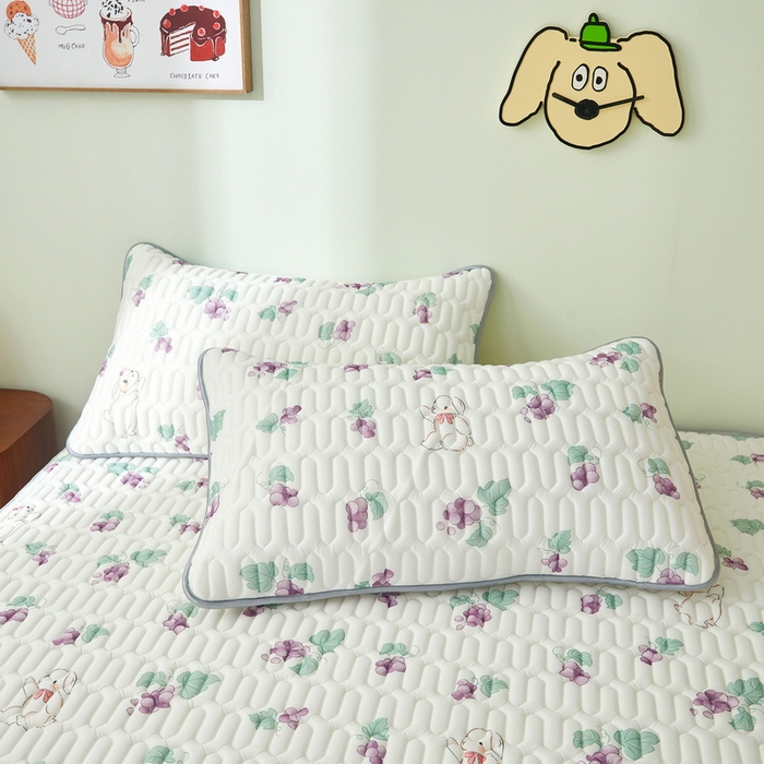 91家纺网 家纺一手货源 找家纺 LIFE.丽芙 2024年新品0.4乳胶凉席加厚床笠款三件套+凉感丝夏被可组合四件套-图片一 葡萄园