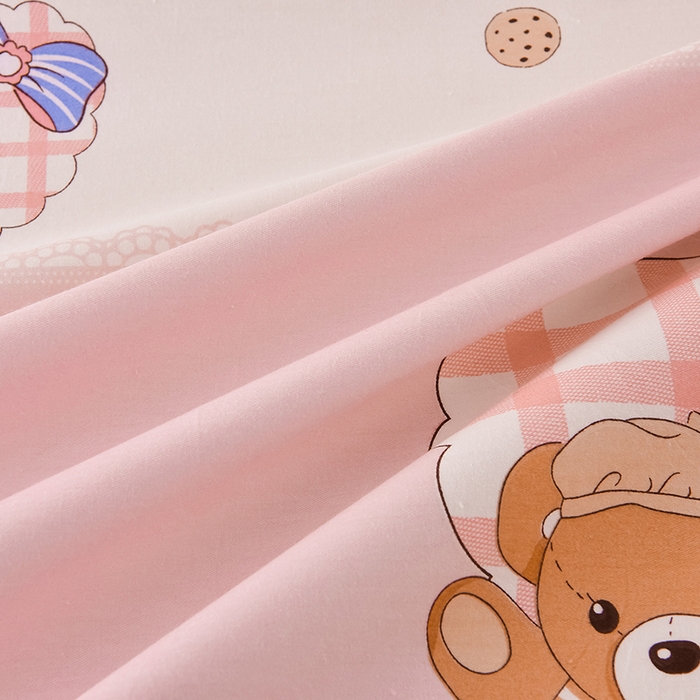 91家纺网 家纺一手货源 找家纺 床笠人家 2025新款全棉印花防水床笠防水隔尿透气-印花防水床笠 甜蜜告白