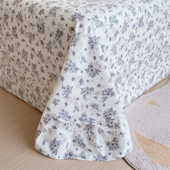 91家纺网 家纺一手货源 找家纺 宝齐莱家纺 2024新款13372全棉印花四件套单品系列-床单 春风里