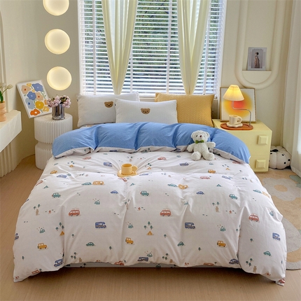 91家纺网 家纺一手货源 找家纺 （总）宝齐莱家纺 2024新款13372全棉印花系列单品被套