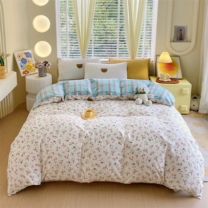 91家纺网 家纺一手货源 找家纺 （总）宝齐莱家纺 2024新款13372全棉印花系列单品被套