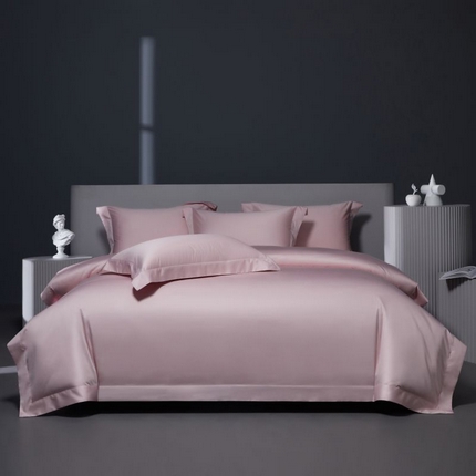 2024新款定织新布种S120长绒棉四件套-黛西 粉