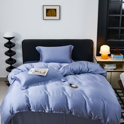 91家纺网 家纺一手货源 找家纺 （总）顾家家居  2025新款纯色兰精天丝四件套